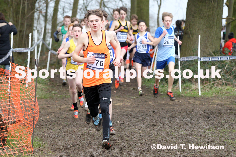 Boys under-13s, 2020 British Athletics Inter Counties Cross Country Champs., Prestwold Hall, Loughborough. Photo: David T. Hewitson/Sports for All Pics